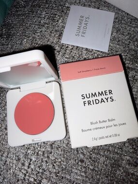 Summer Fridays blush butter balm Soft Strawberry